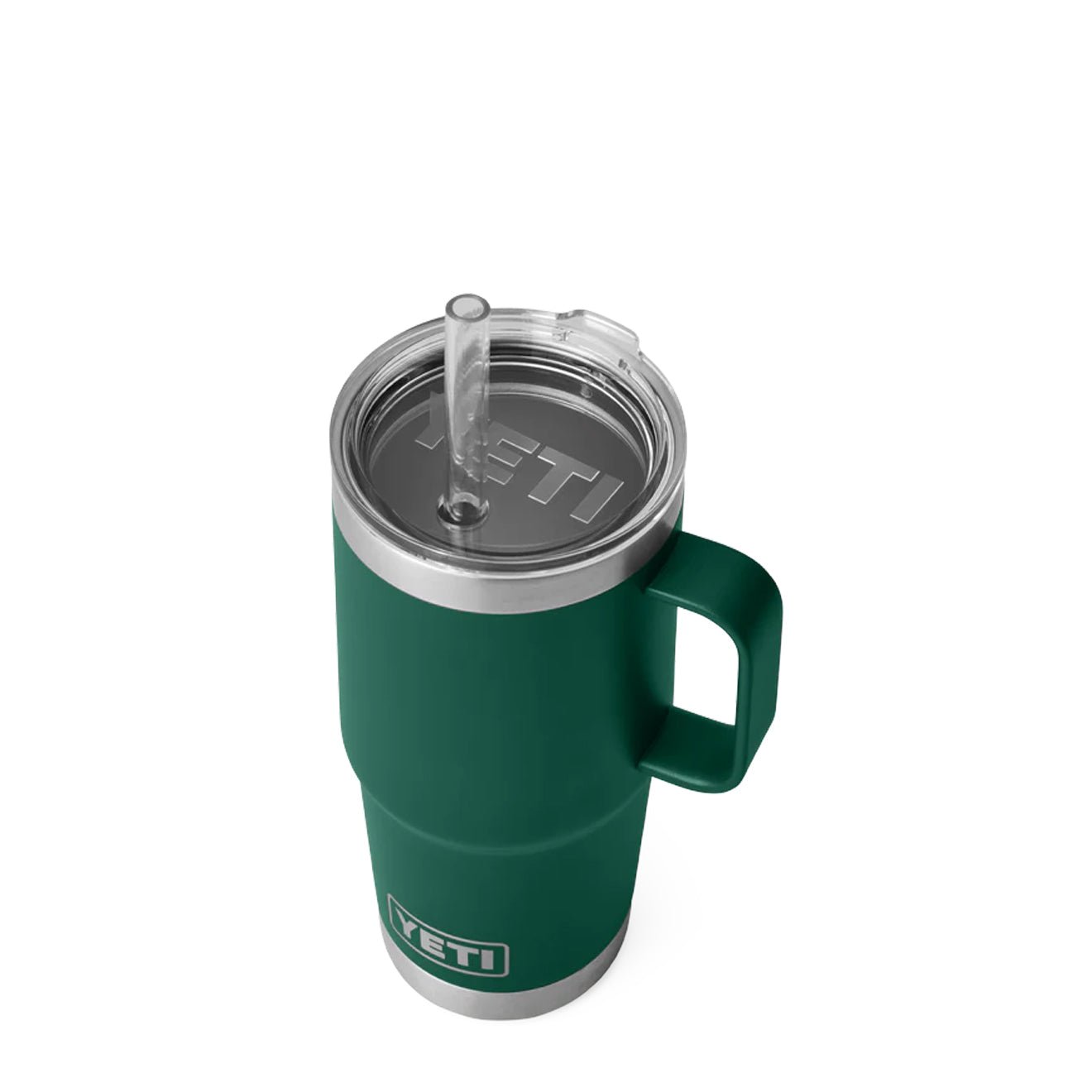 YETI Rambler 25oz Straw Mug Black Forest Green - pam pam