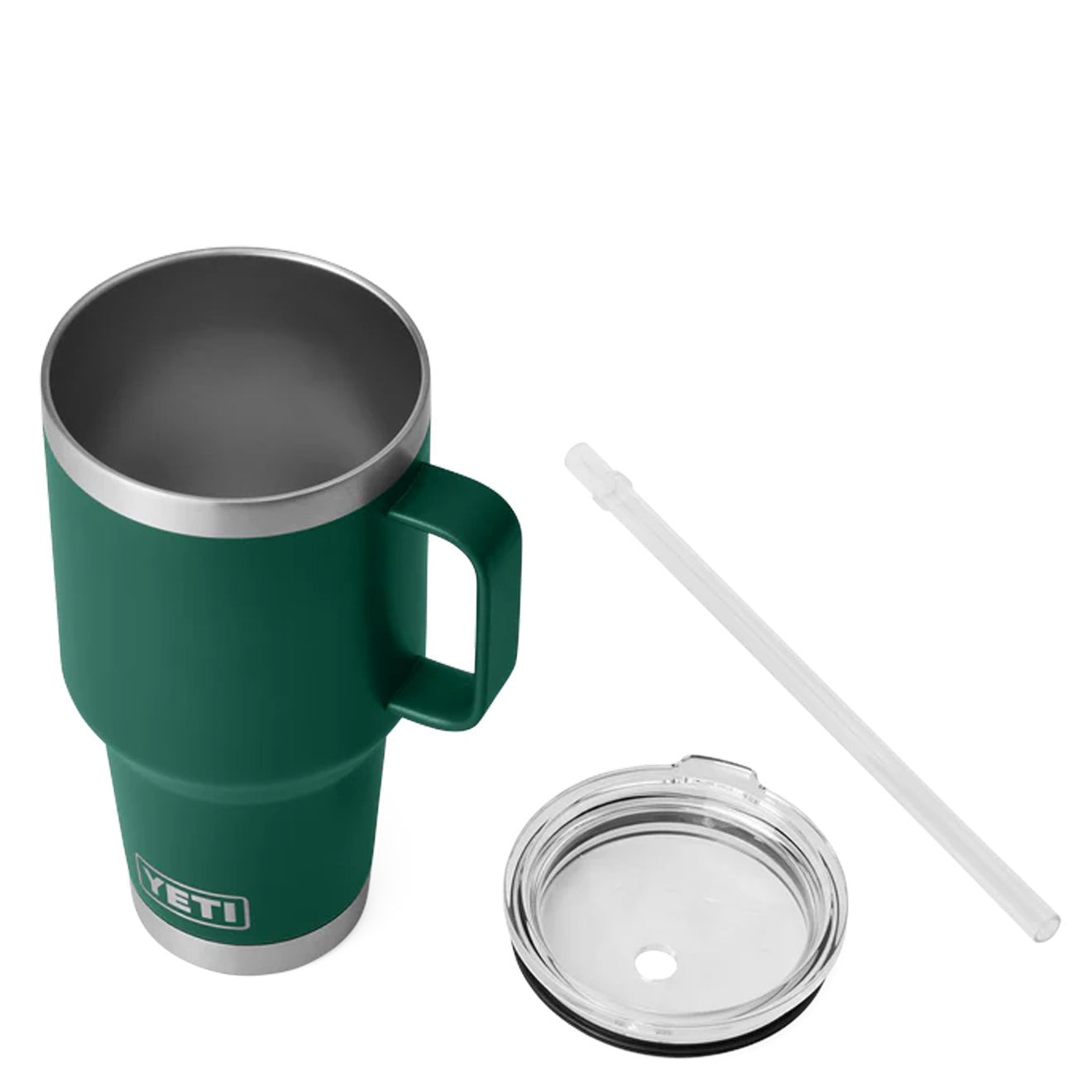 YETI Rambler 35oz Straw Mug Black Forest Green - pam pam