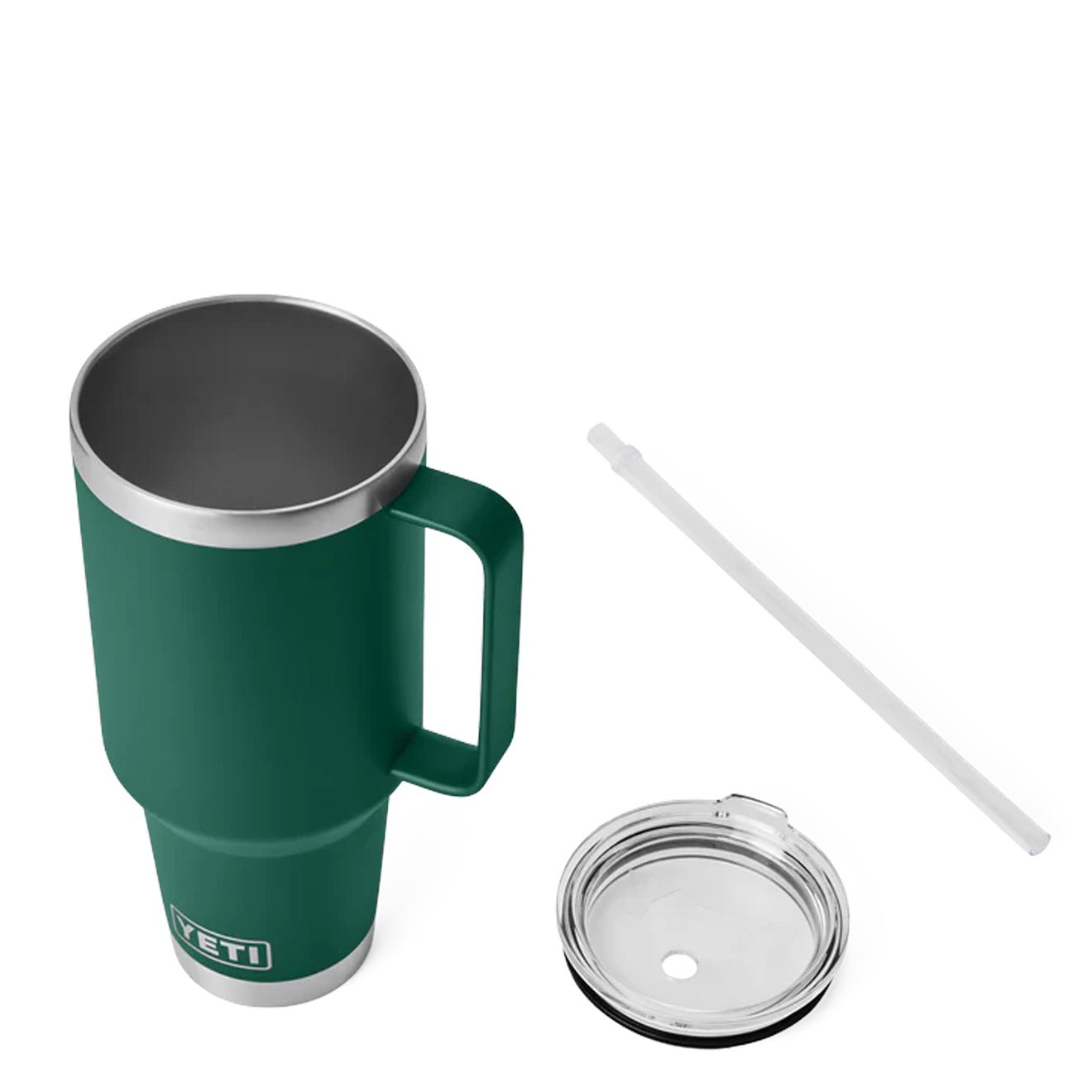YETI Rambler 42oz Straw Mug Black Forest Green - pam pam