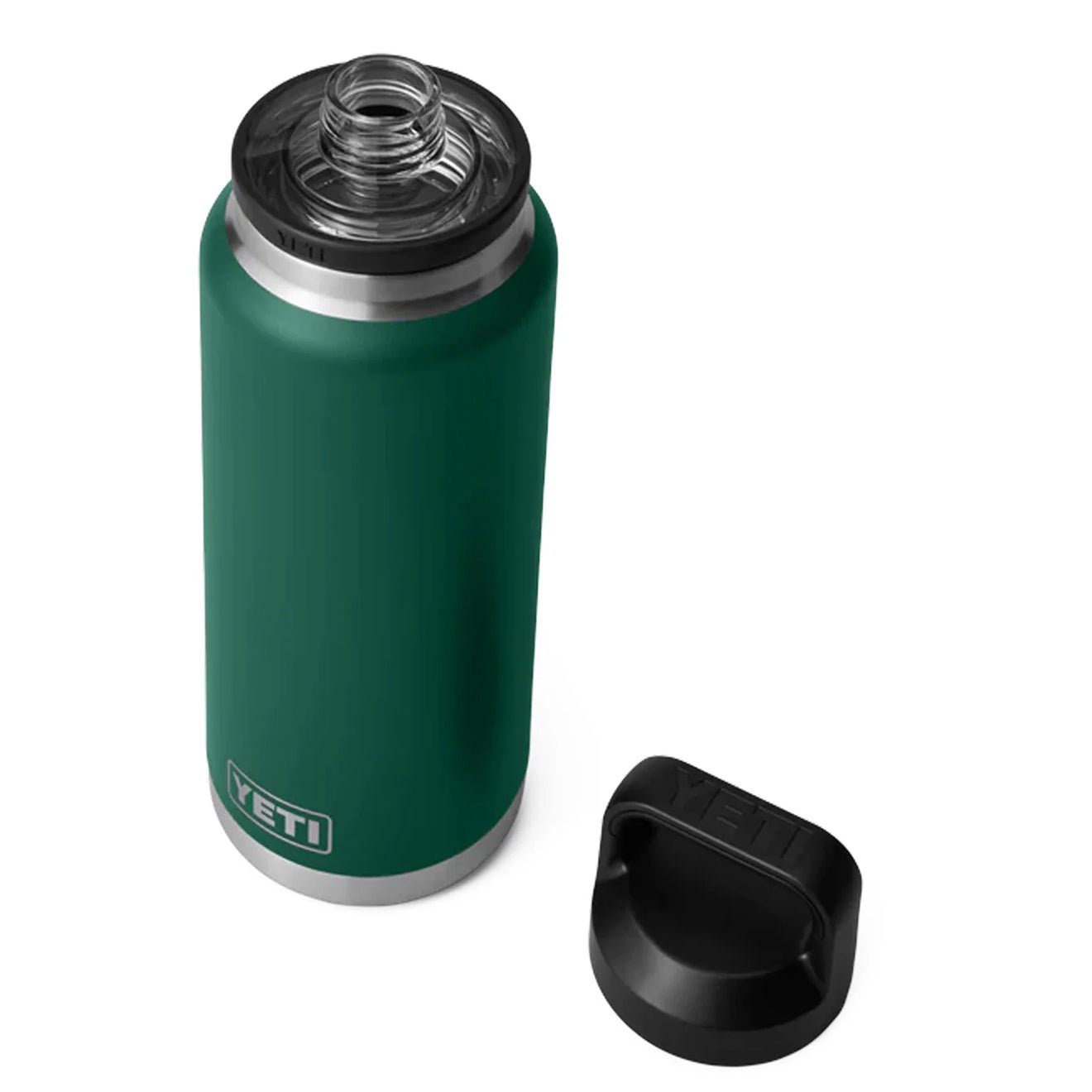 YETI Rambler Bottle Chug 36 oz Black Forest Green - pam pam