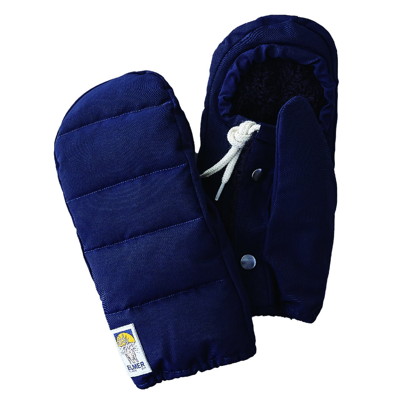 Elmer Gloves Cover Down Mitten Navy - pam pam