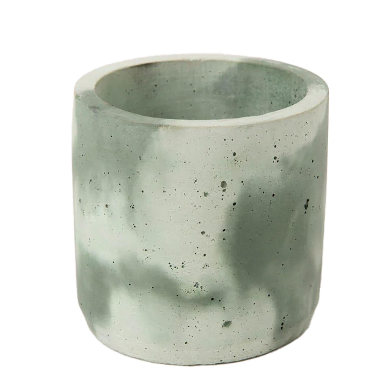 Smith And Goat Cylinder Concrete Pot Medium Khaki Mint - pam pam