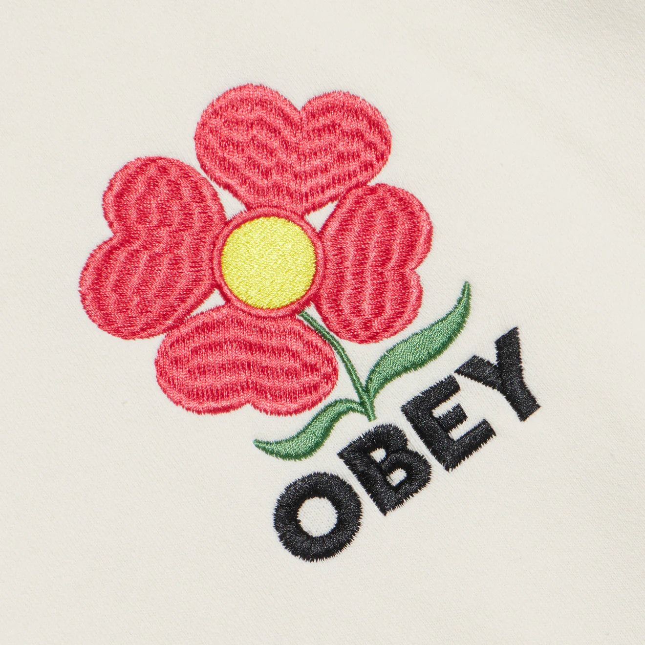 Obey Womens Amelia Crew Unbleached - pam pam