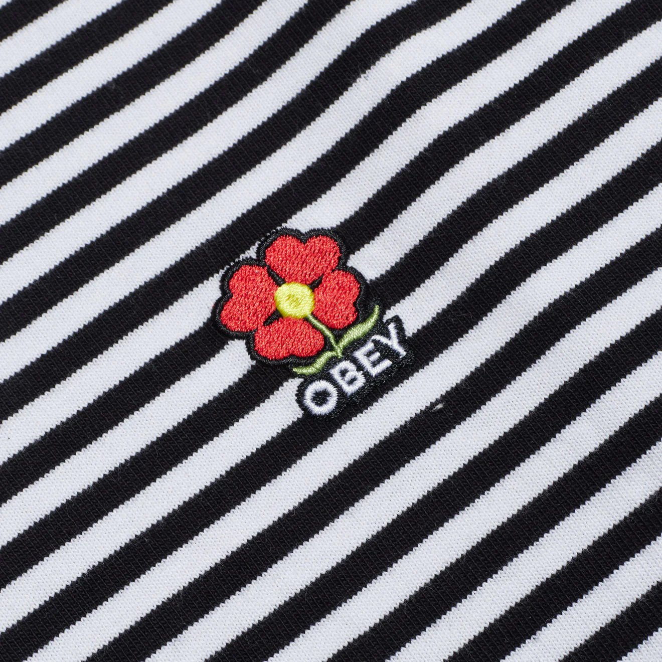 Obey Womens Romelia Tee LS Black Multi - pam pam