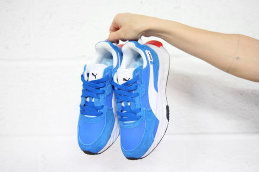 Pair of Puma Wild Rider Vintage Blue Trainers