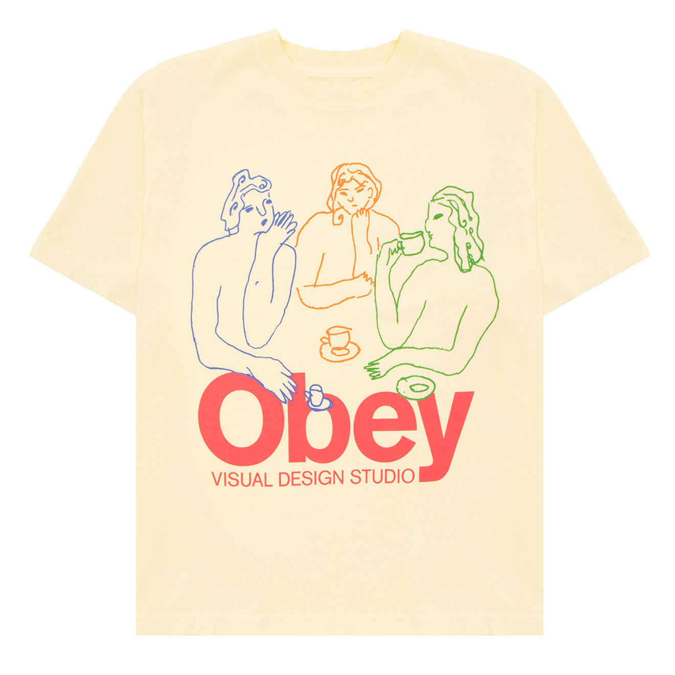 Obey Womens The Tea Tee Pigment Unbleached