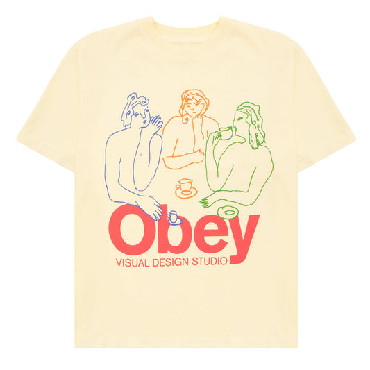 Obey Womens The Tea Tee Pigment Unbleached