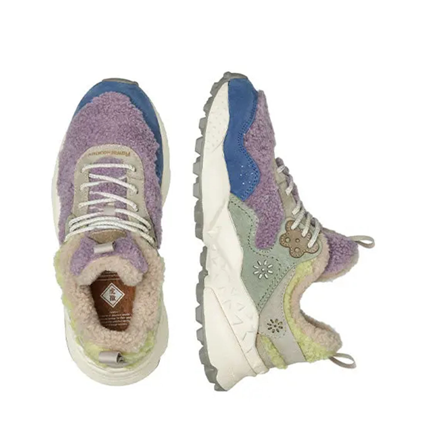 Flower Mountain Kotetsu Trainers Violet / Lime