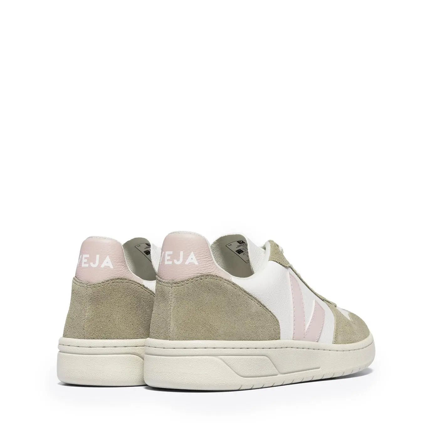 Veja Womens V-10 Chromefree Leather White Petale Sahara