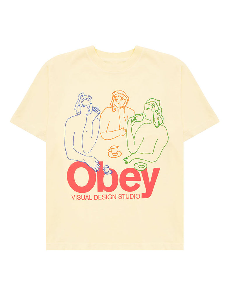Obey Womens The Tea Tee Pigment Unbleached