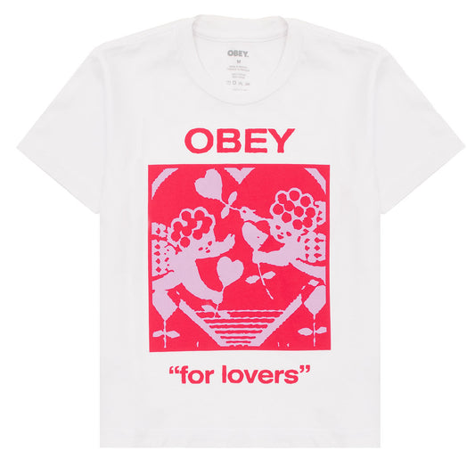 Obey Womens Obey For Lovers Tee White