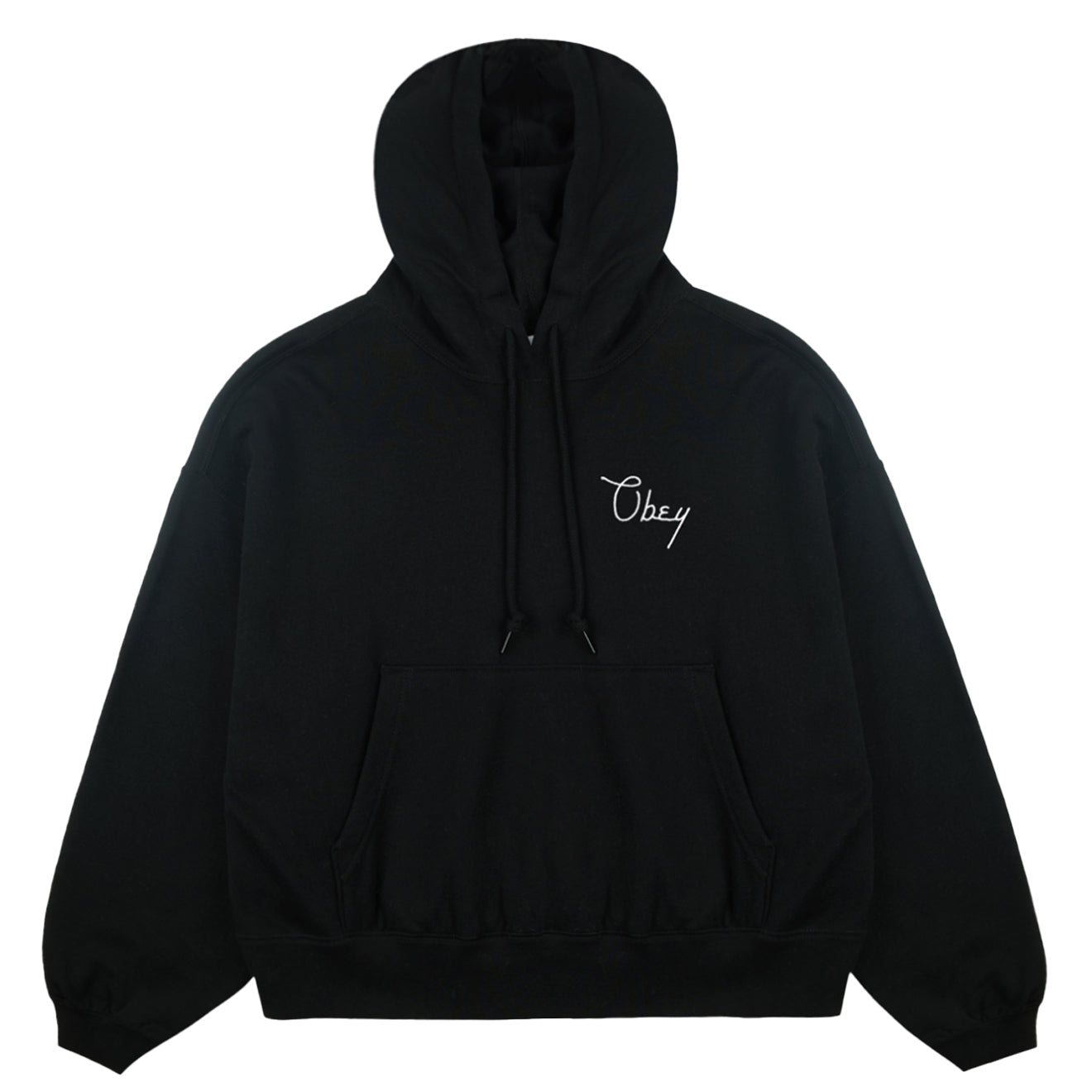 Obey Womens Cities Cropped Hood Black - pam pam 
