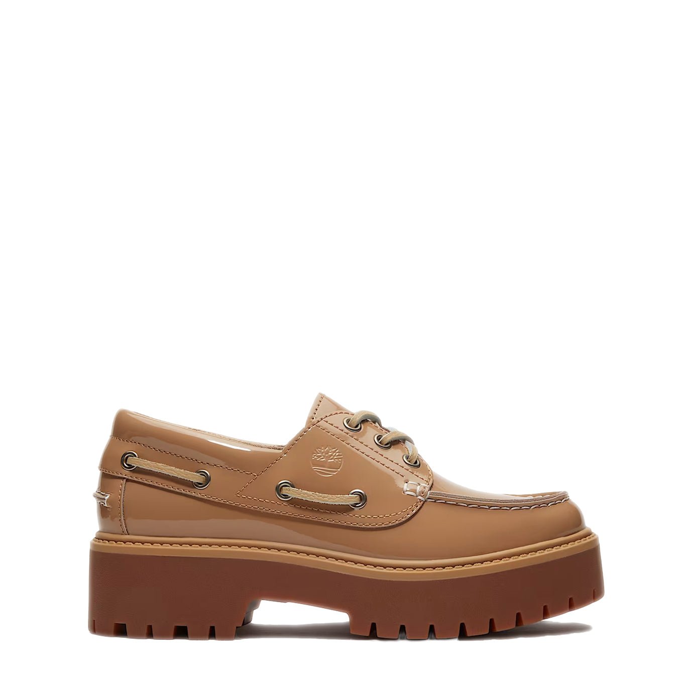 Timberland Womens Stone Street Platform Boat Shoe Beige - pam pam 