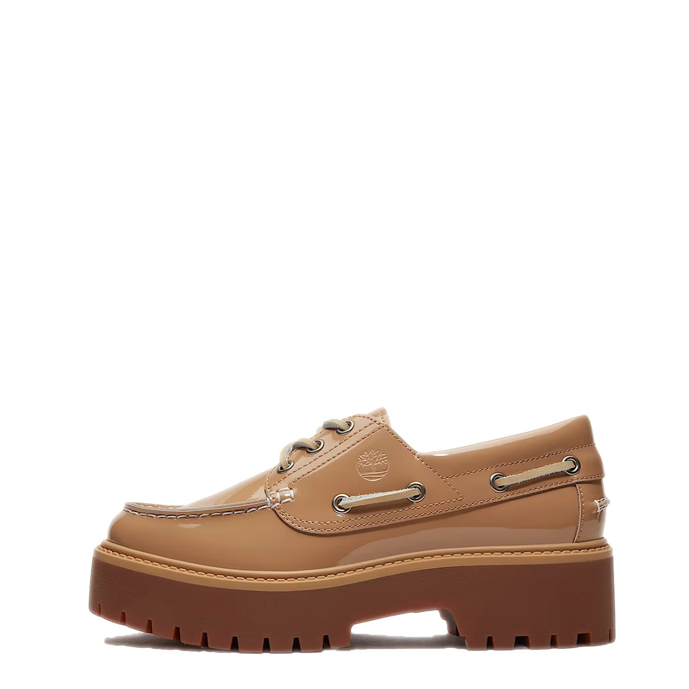 Timberland Womens Stone Street Platform Boat Shoe Beige - pam pam 