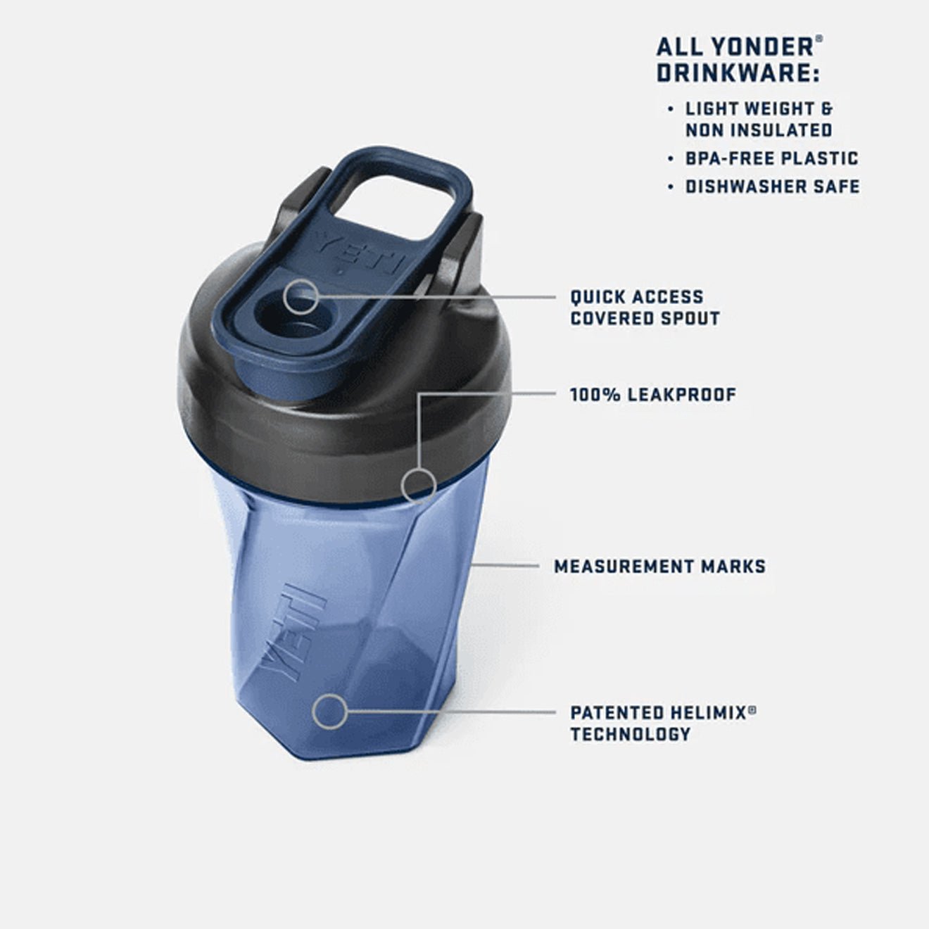 YETI 20 oz (591 ml) Shaker Bottle Rescue Red