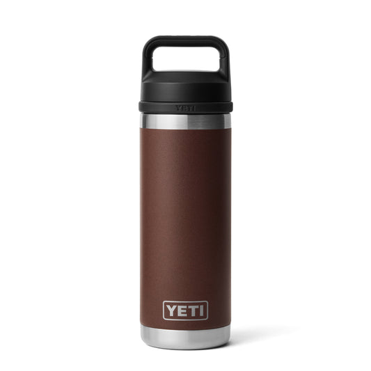 YETI Rambler 18oz Bottle Chug Wetlands Brown