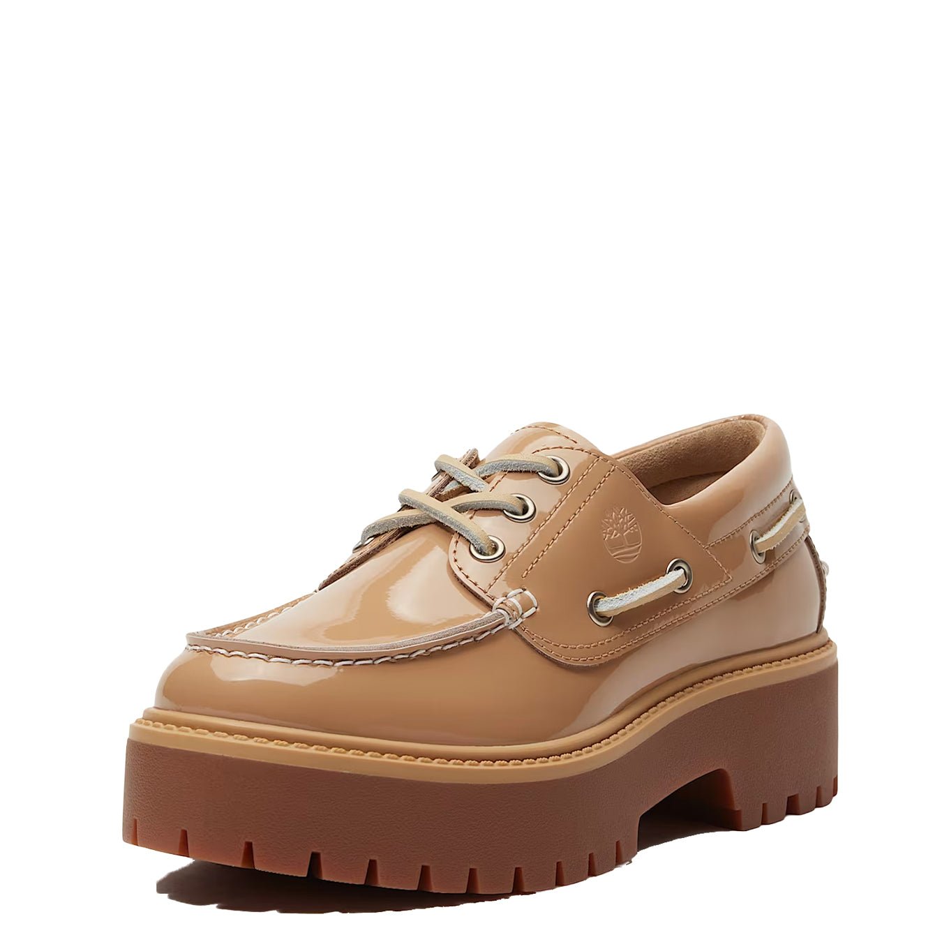 Timberland Womens Stone Street Platform Boat Shoe Beige - pam pam 