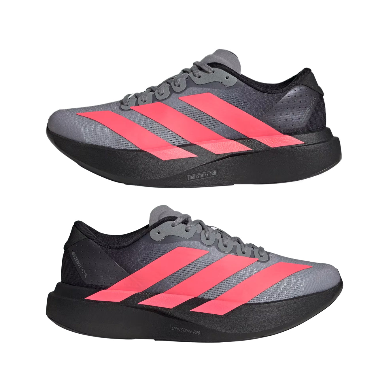 Adidas Womens Adizero Evo SL Trainer Carbon Black / Solar Turbo / Light Onix