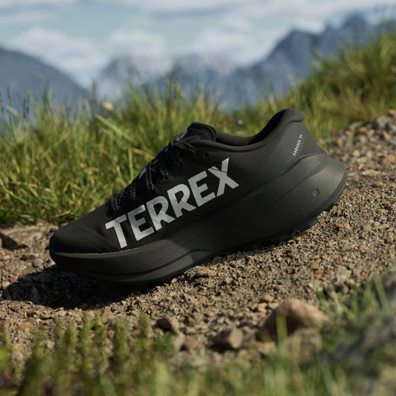 Adidas Terrex Womens Agravic SL Trail Running Shoes Core Black / Grey Two / Core Black