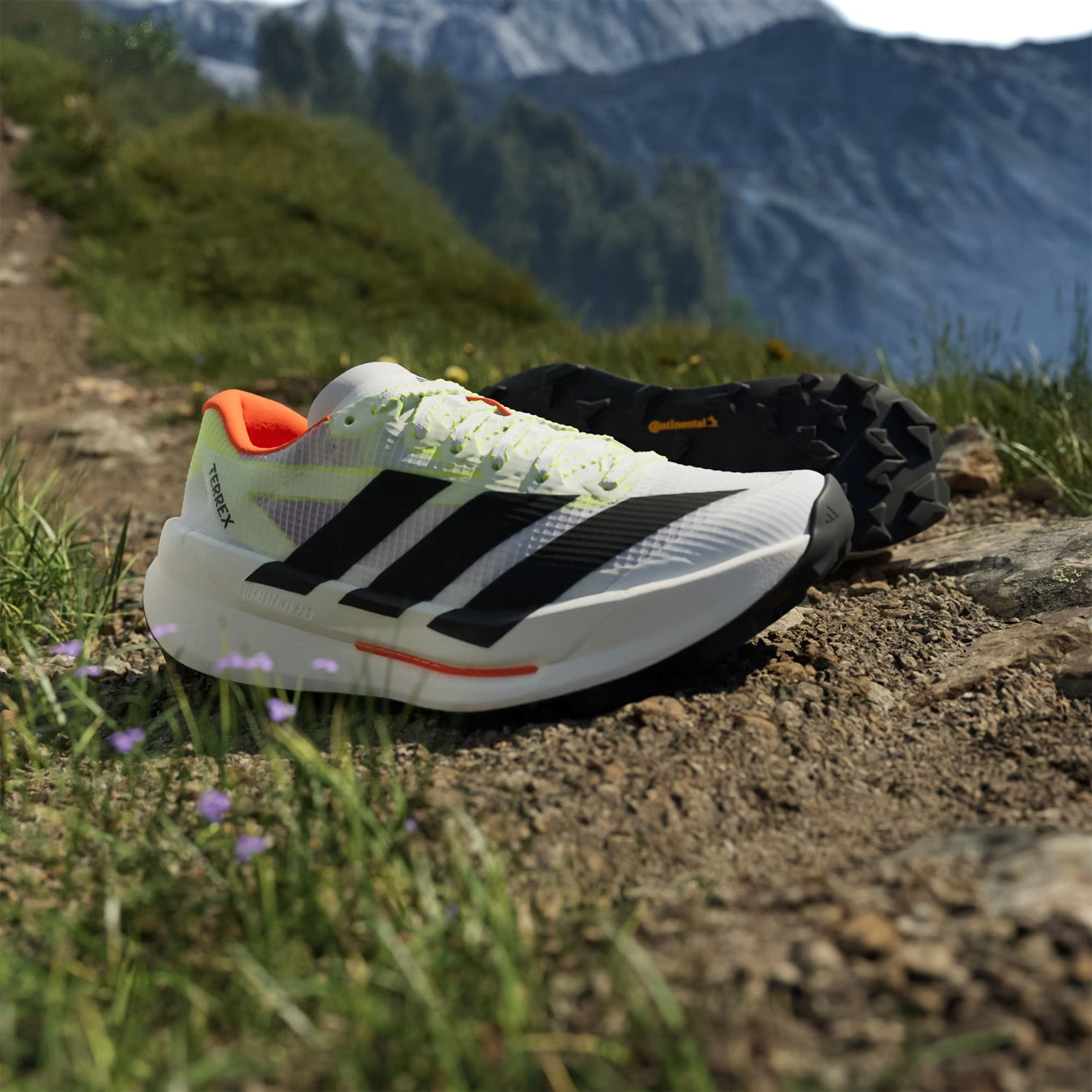 Adidas Terrex Womens Agravic TT Trail Running Shoe Cloud White / Core Black / Impact Orange - pam pam 