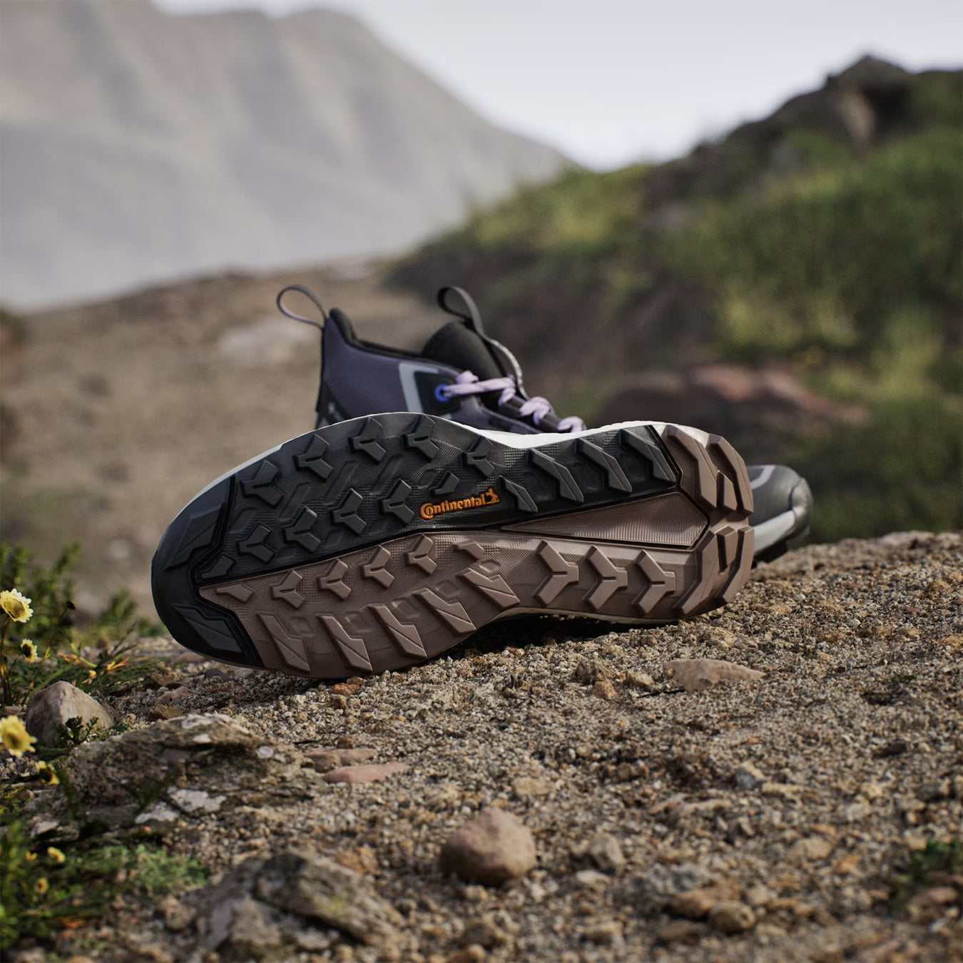 Adidas Terrex Womens Free Hiker 2.0 Gore-Tex Hiking Shoes Core Black / Preloved Violet / Taupe Oxide - pam pam 