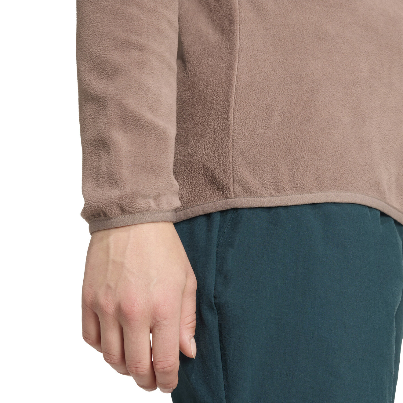 Adidas Terrex Womens MT Halfzip Fleece Trace Brown - pam pam 