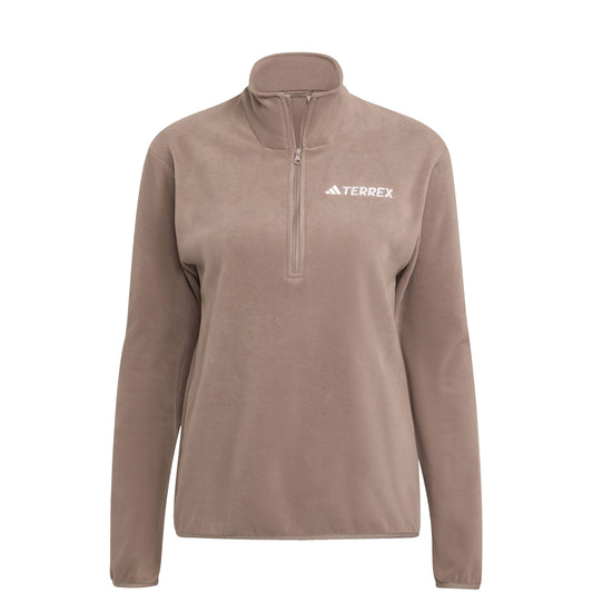 Adidas Terrex Womens MT Halfzip Fleece Trace Brown - pam pam