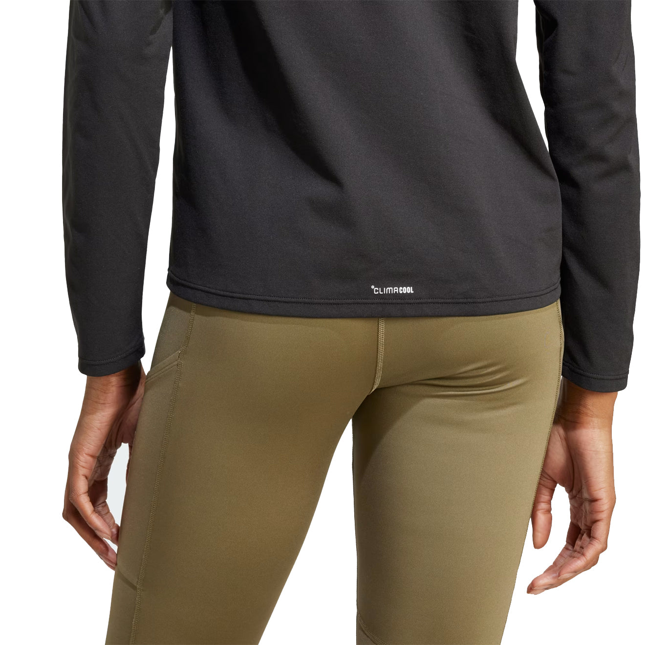 Adidas Terrex Womens Multi Climacool 1/2 Zip Long Sleeve Long-Sleeve Top Black - pam pam 