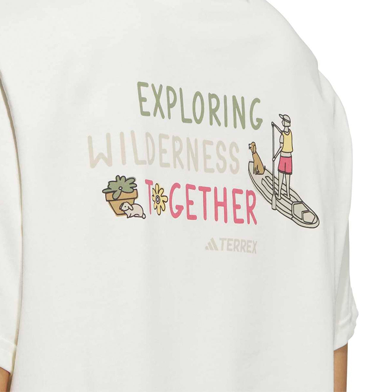 Adidas Terrex Womens Multi Graphic S/S T-Shirt Off White - pam pam 