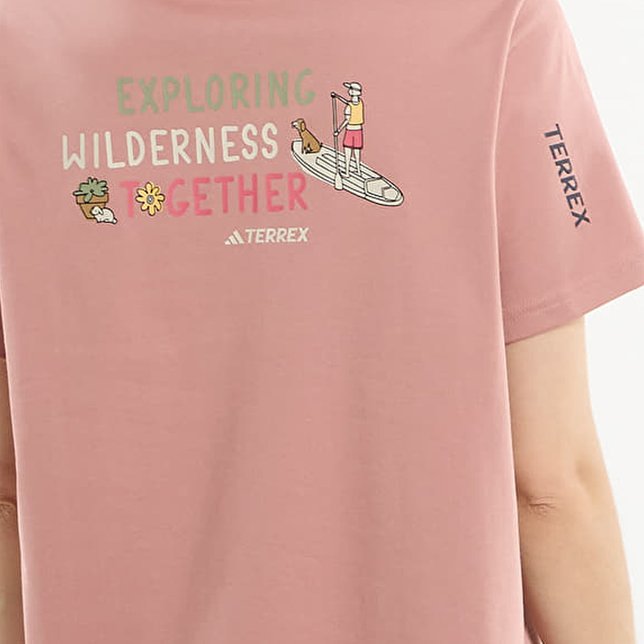 Adidas Terrex Womens Multi Graphic S/S T-Shirt Warm Clay - pam pam 