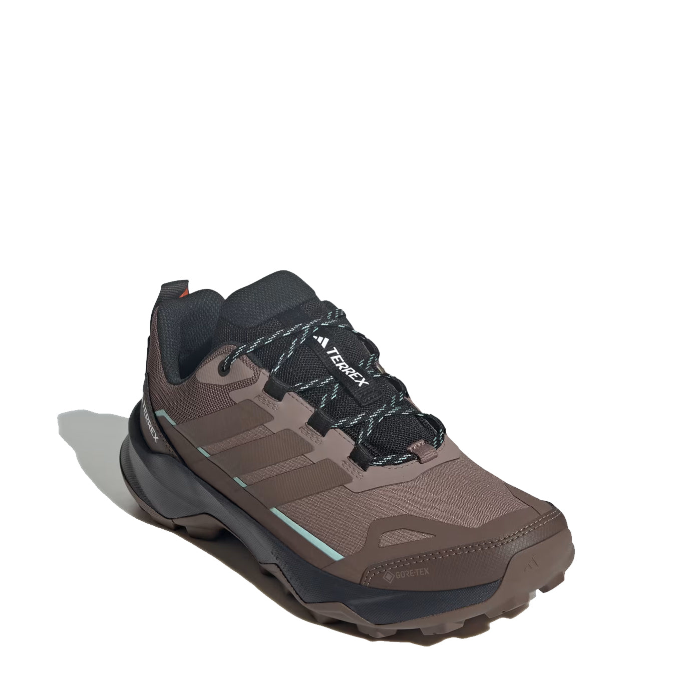 Adidas Terrex Womens Skychaser AX5 GoreTex Hiking Shoe Trace Brown / Earth Strata / Semi Impact Orange - pam pam 