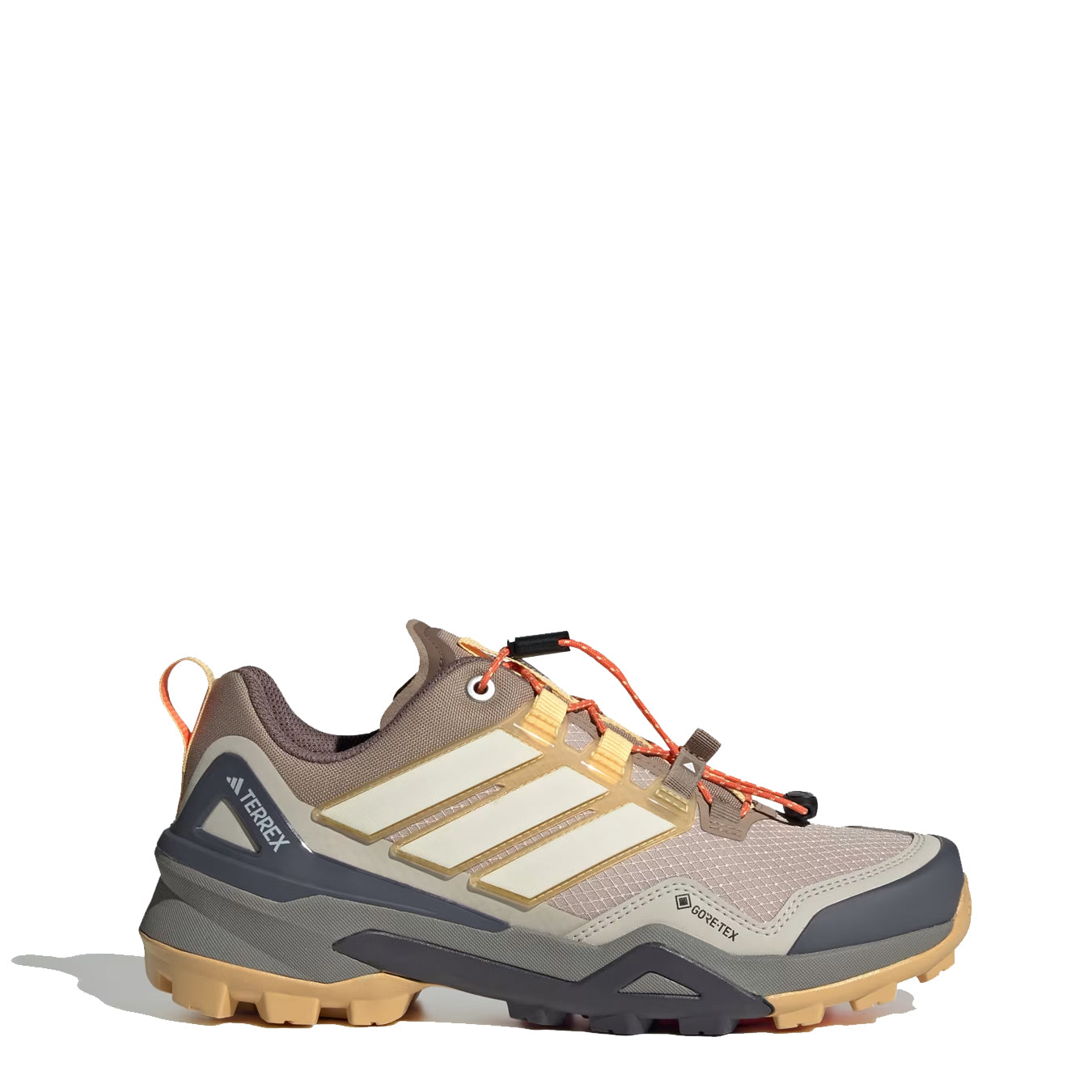 Adidas Terrex Womens Skychaser Gore-Tex Hiking Shoe Wonder Taupe / Off White / Ice Tangerine - pam pam 