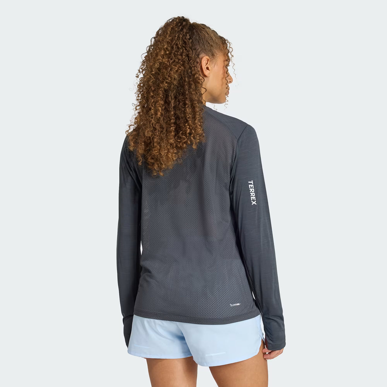 Adidas Terrex Womens Xperior L/S T-Shirt Carbon - pam pam 