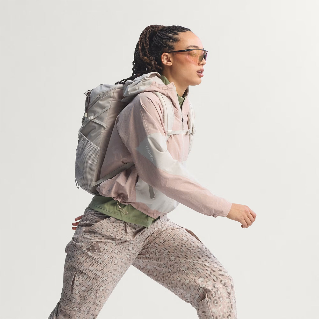 Adidas Terrex Womens Xploric 2 Layer Climaproof Jacket Wonder Taupe / Beige - pam pam 