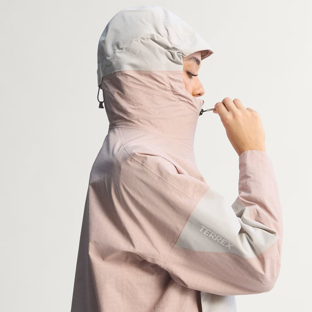 Adidas Terrex Womens Xploric 2 Layer Climaproof Jacket Wonder Taupe / Beige - pam pam 