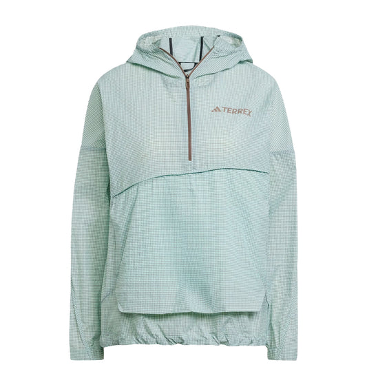 Adidas Terrex Womens Xploric Wind Anorak Semi Flash Aqua - pam pam