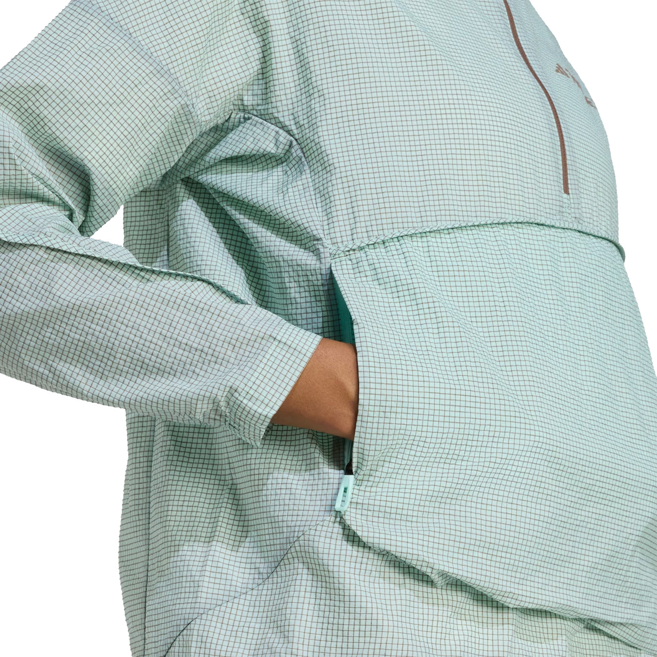 Adidas Terrex Womens Xploric Wind Anorak Semi Flash Aqua - pam pam 