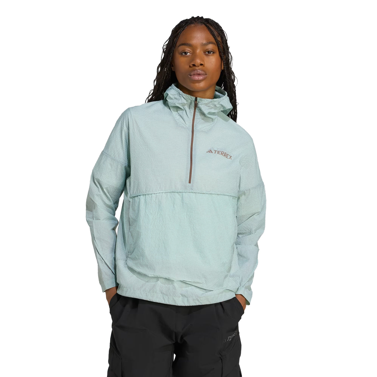 Adidas Terrex Womens Xploric Wind Anorak Semi Flash Aqua - pam pam 