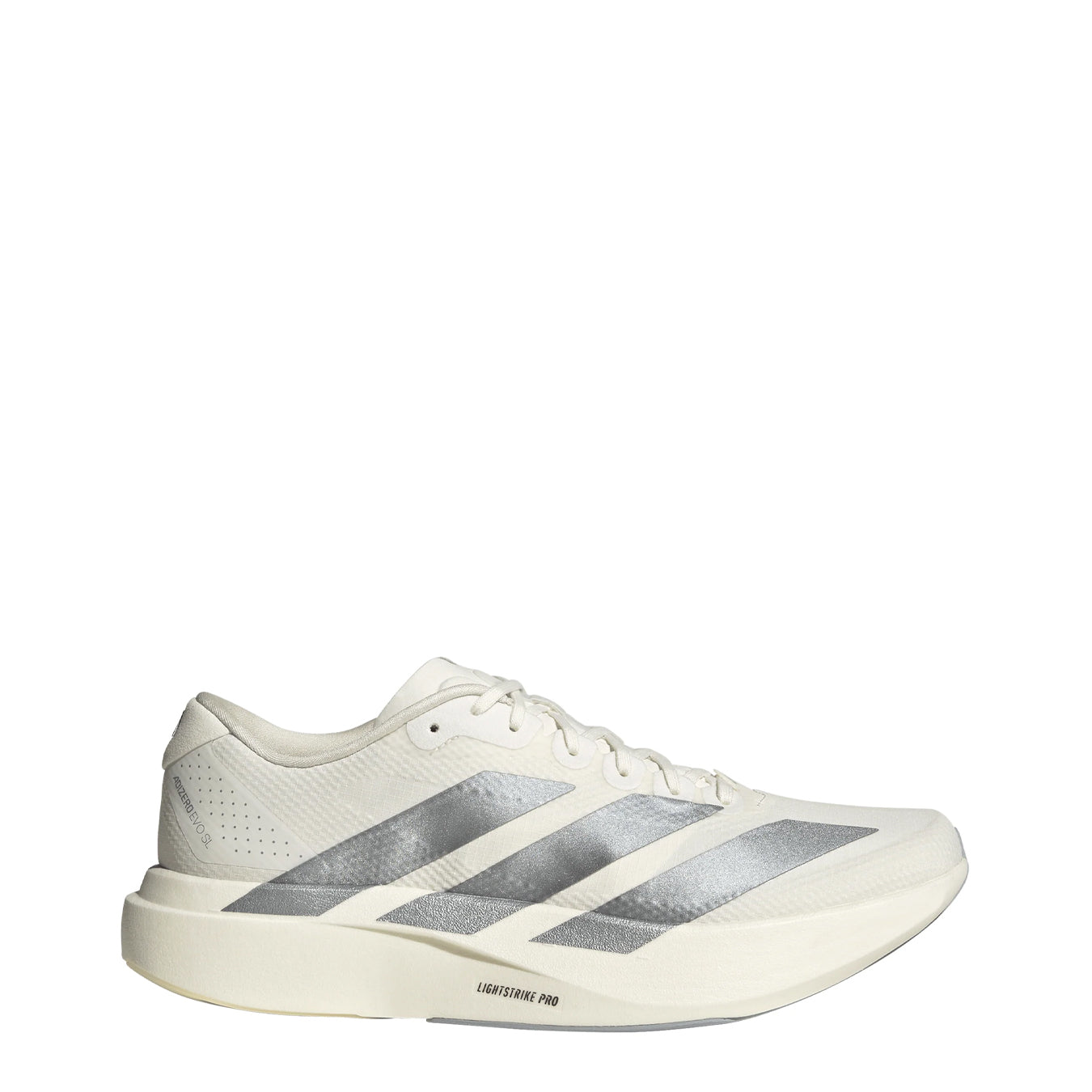 Adidas Womens Adizero Evo SL Woven Trainers Core White / Halo Silver