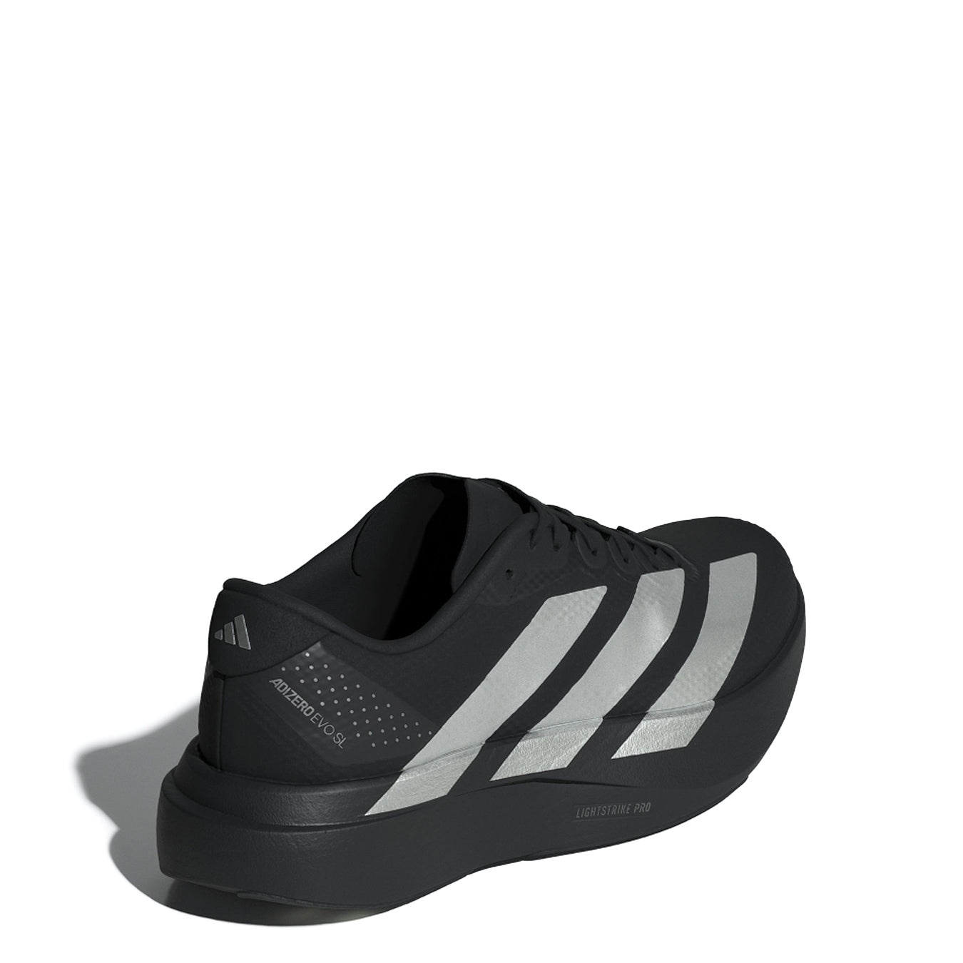 Adidas Womens Adizero Evo SL Woven Trainers�Core Black / Silver Metallic / Carbon