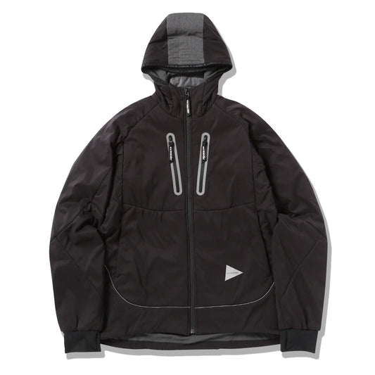 And Wander Alpha AIR Hoodie Jacket Black