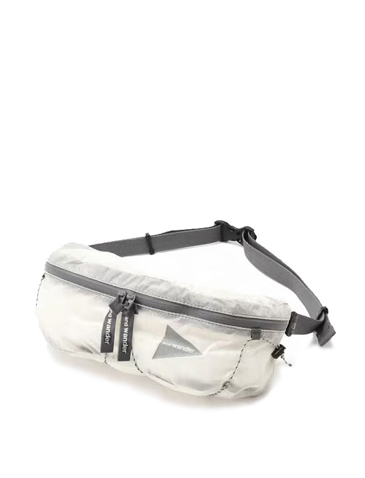 And Wander Sil Waist Bag Off White And Wander