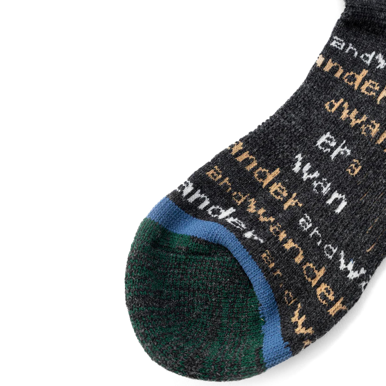 And Wander And Wander Wool Socks Charcoal
