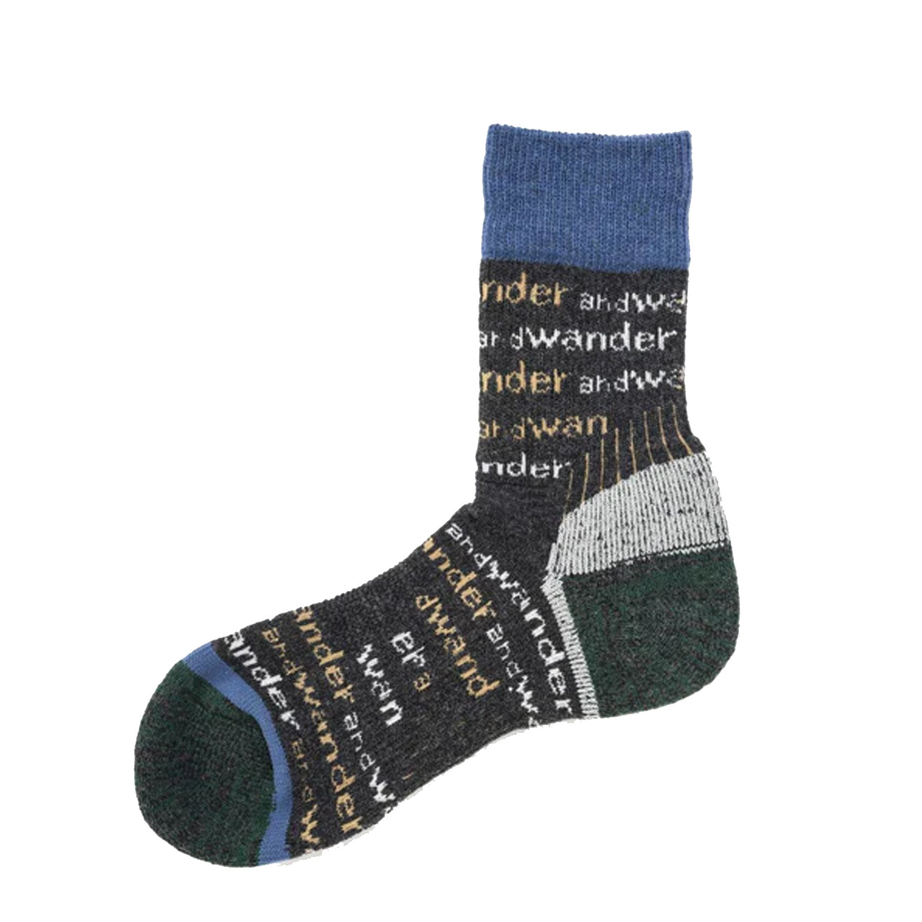 And Wander And Wander Wool Socks Charcoal