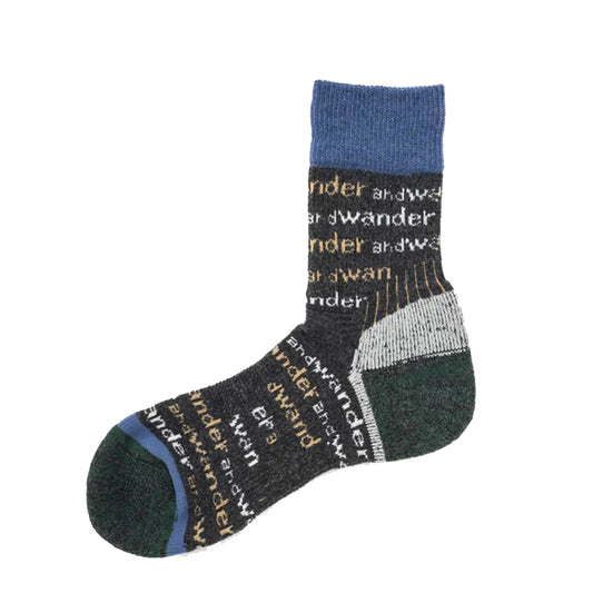 And Wander And Wander Wool Socks Charcoal