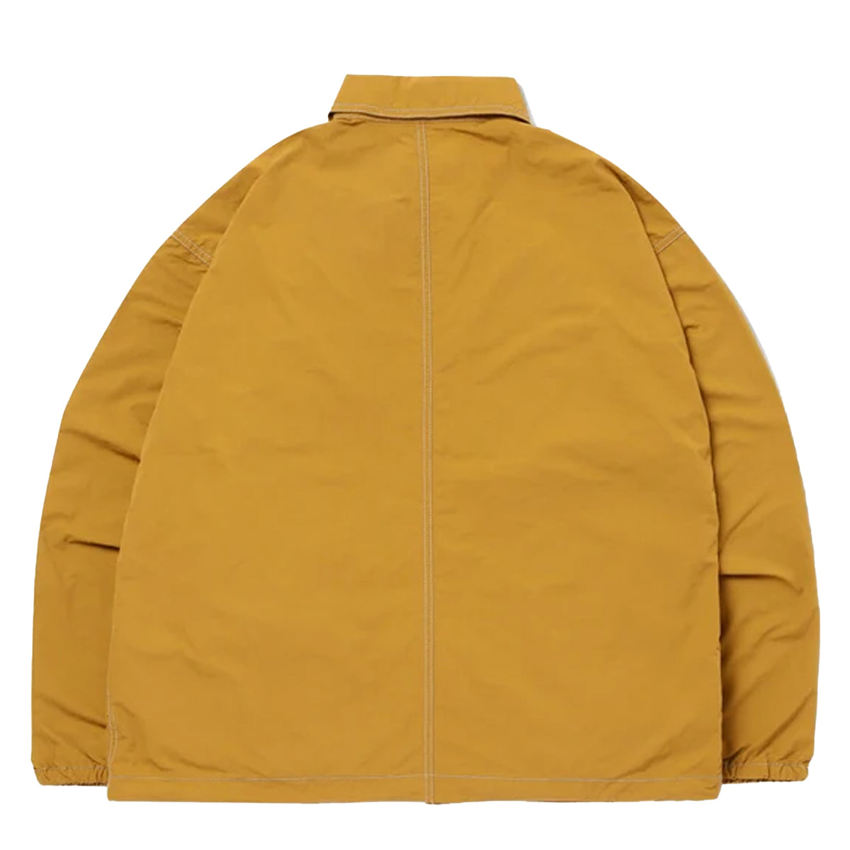 And Wander Crinkled Nylon Shirt Jacket Camel