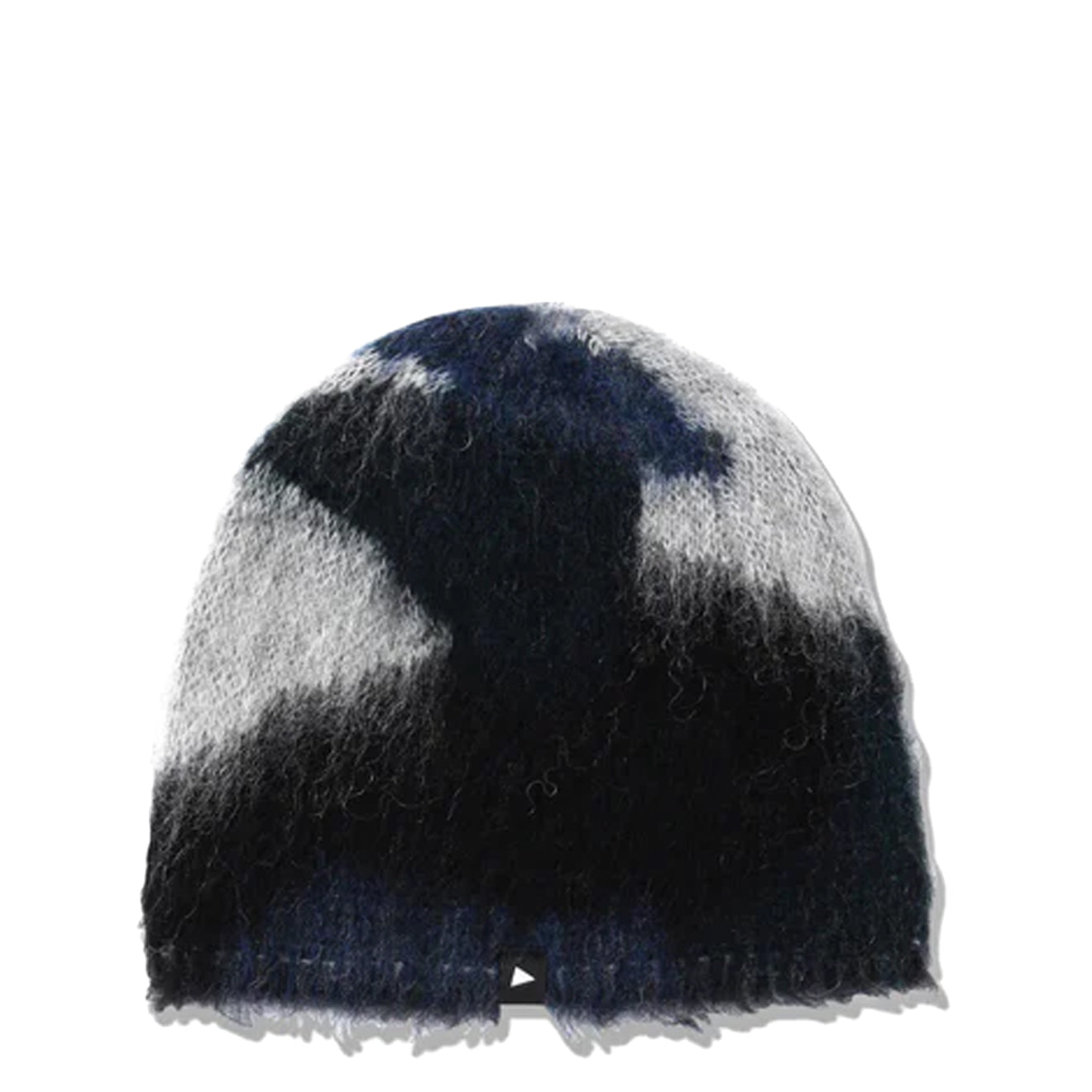 And Wander Mix Color Shaggy Knit Cap Black Mix