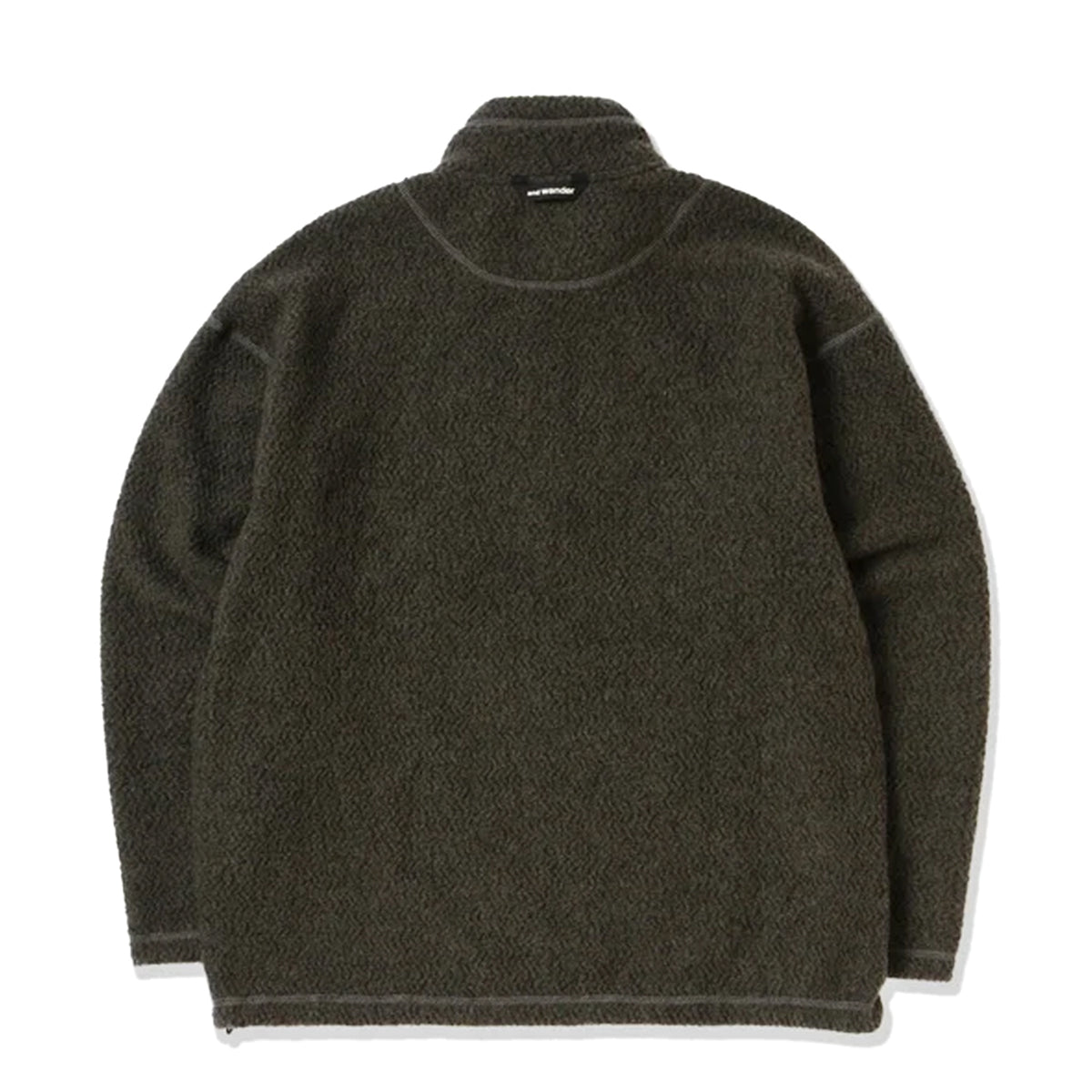 And Wander Re Wool JQ Stand Zip Khaki