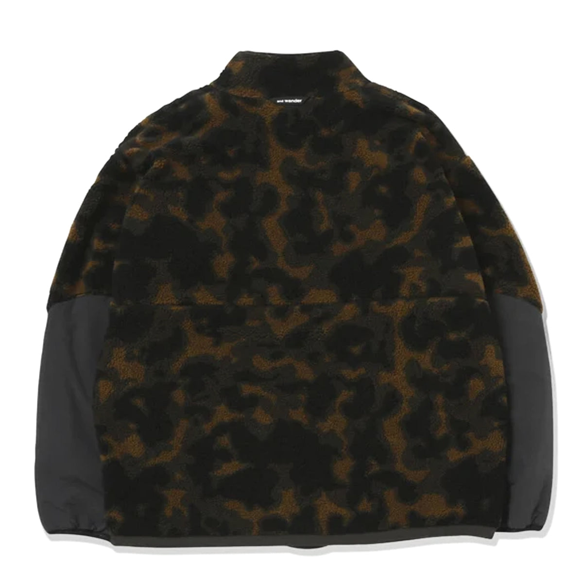 And Wander Reversible Boa Jacket Brown