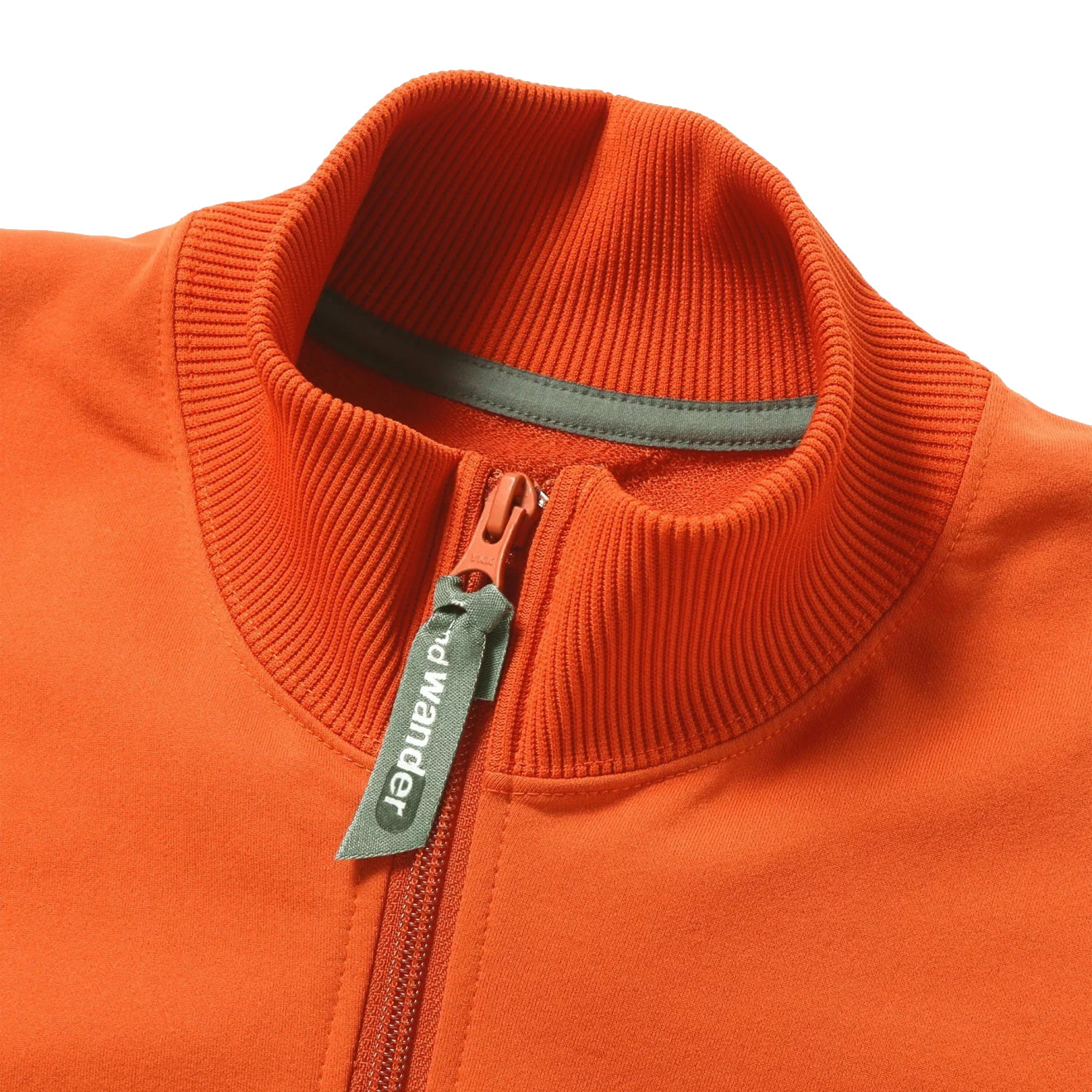 And Wander Womens Back Pile Zip Up Orange